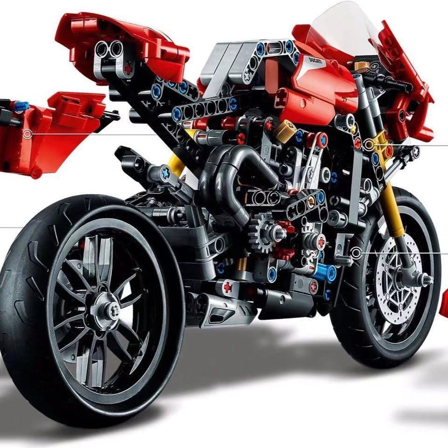 Mechanische Gruppe Modell Montiert Bausteine Jungen Spielzeug
