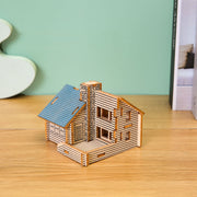 3D Drei-dimensionale Laser Haus Puzzle Montage Handgemachte Holz Spielzeug