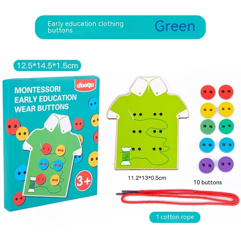 mytooy Montessori Knopf- und Schnürspiel