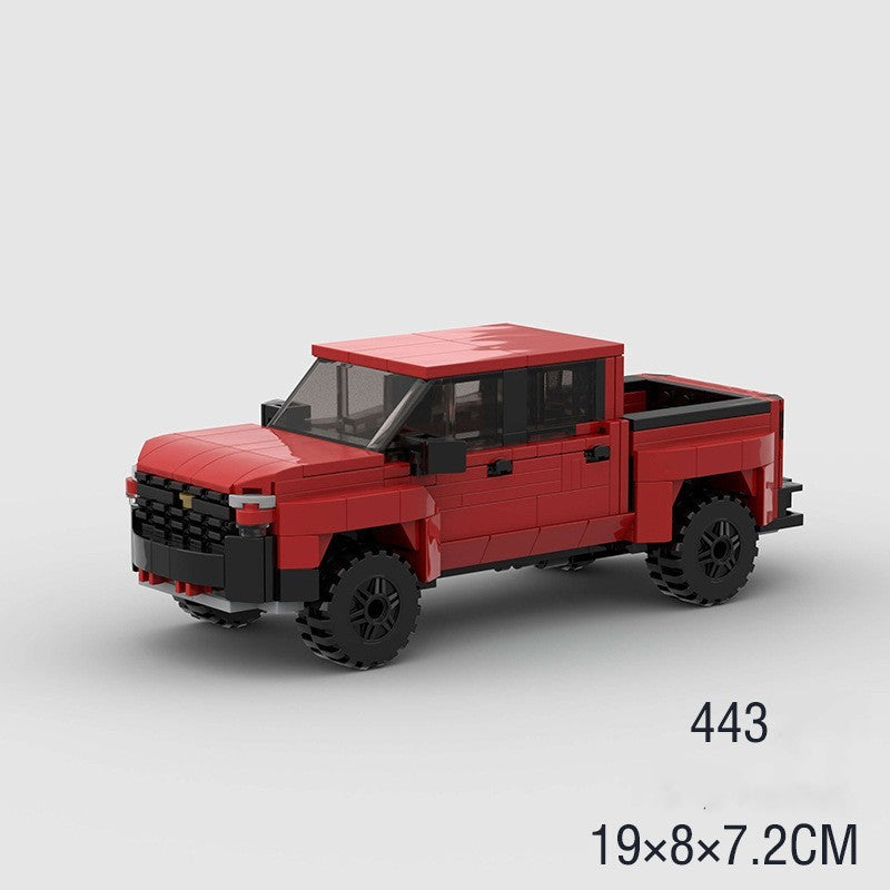 Klein partikel Gelände fahrzeuge Pickup Truck Puzzle Montage Spielzeug