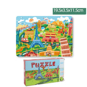 Kinder Papier Aufklärung Pädagogisches Puzzle Spielzeug