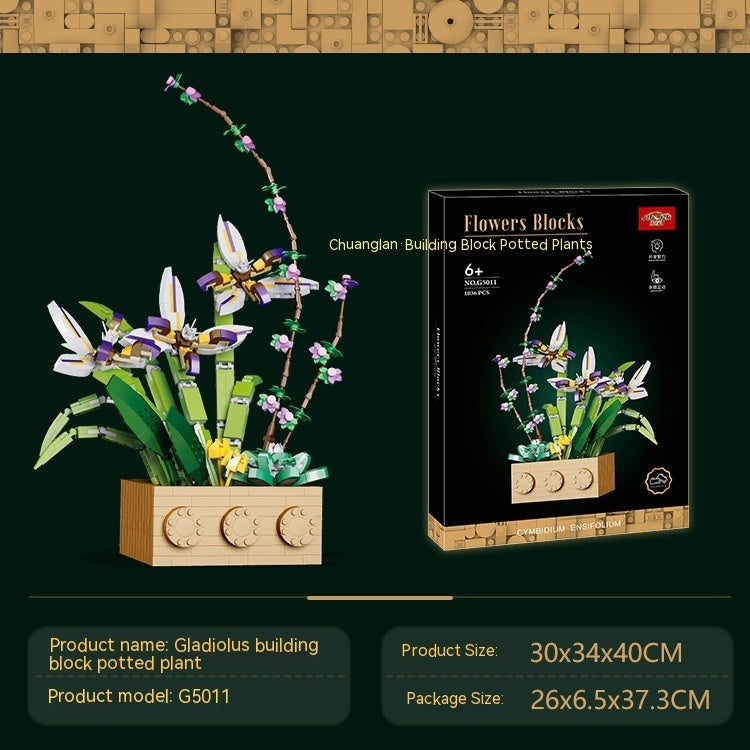 Bouquet Montage Bausteine Dekoration Mädchen Spielzeug