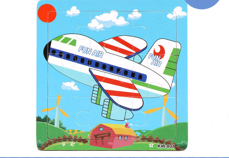 Holzpuzzle Tiere Puzzlespielzeug Frühkindliche Eltern-Kind-Spiele