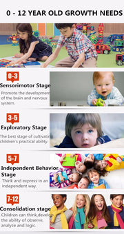 Magnetische Bauklötze für verschiedene Altersstufen zur kindlichen Entwicklung